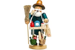 ‎SIKORA Sikora RM-A Räuchermännchen aus Holz 3 Größen Verschiedene Motive, Farbe/Modell:A29 blau - Hausierer, Höhe in cm:Höhe ca. 15 cm