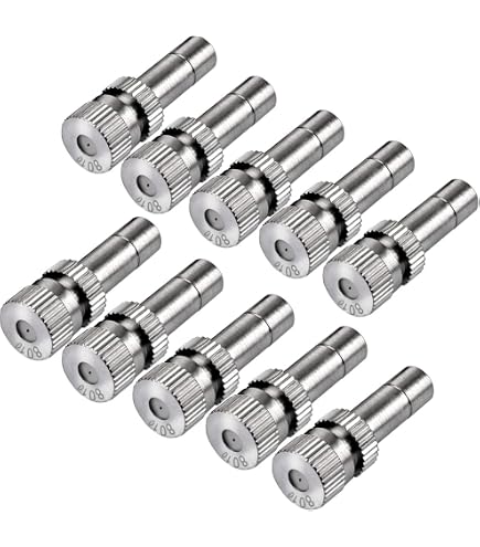 M METERXITY Lot 30 Buses Brumisation Laiton 0.5 Mm – Buse 10/24 UNC Avec Joint Torique, Système Brumisateur Patio/Serre/Jardin