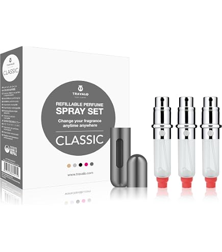 Travalo Milano HD Set Black Refillable Perfume Atomizer : Amazon
