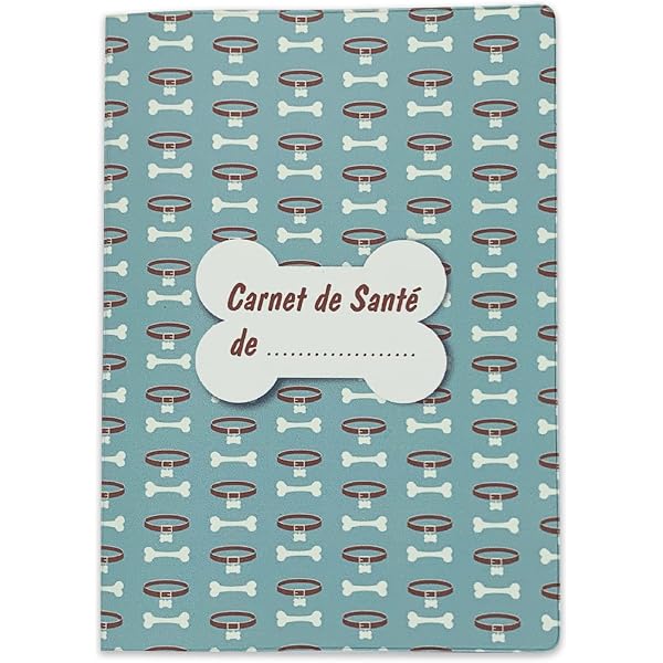 Schutzhülle Für U-Heft Tiere – 16x22,5cm Blaue PVC-Hülle Mit Fingerabdruck-Muster, Für Hund & Katze