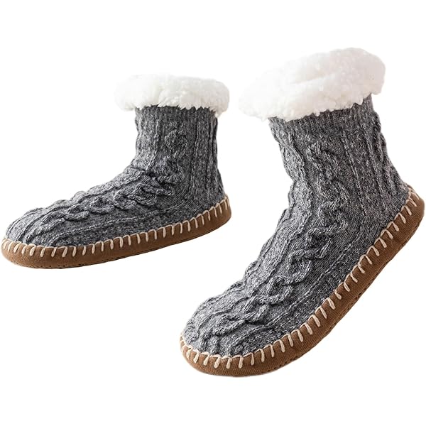 1 Paio Di Calzini Morbidi Da Donna, Calzini Da Pavimento Foderati E Morbidi Per Lautunno Calzini Invernali Antiscivolo Spessi E Caldi In Peluche Dispon P14034658