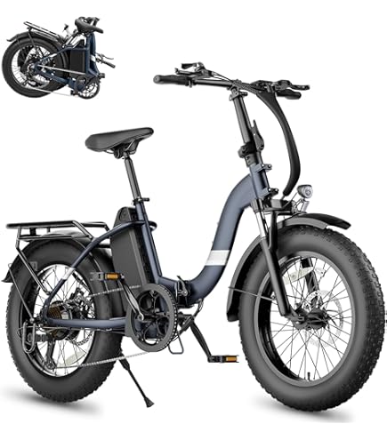 Maxtron Camel 20 Zoll Fatbike E-Bike Pendler Offroad, Elektrofahrrad Vollfederung Hydraulische Öldruckbremsen, 48V 18Ah Akku, 120km Reichweite, 250W Pedelec Tiefeinsteiger Damen Herren (Grau) Sport & Freizeit