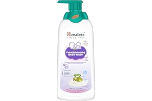 Himalaya Extra Moisturizing Baby Wash 400ml | No tears formula |with Olive Oil, Aloe Vera & Milk | Cleanses and moisturizes baby’s skin