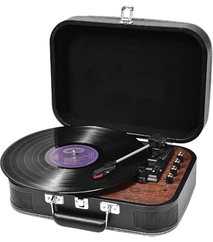 Waves Vinyl Player - Retro Turntable Speaker With White Noise - View #6