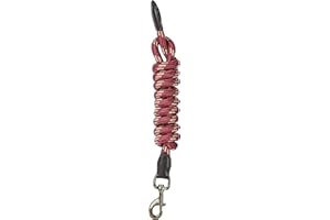 Kincade Leather Rope Lead, Burgundy/Brown, 2m