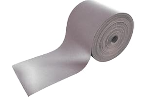 MARARDI Cinta Reflectante para Coser - Cinta Métrica [10 Metros x 50mm] no Adhesiva - [Gris] Poliéster 100% - Tribanda Tela de Seguridad Alta Visibilidad - Poder Reflectivo ≥380