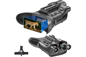 4K Casque Jumelle Vision Nocturne avec Télémètre, Dowesyeen 6000mAh Rechargeable Lunette/Jumelles Adultes Puissante avec Vision Nocturne Infrarouge et Diurne pour Chasse,Camping,Wi-FI