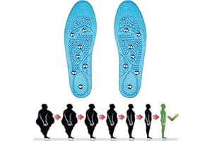 ANIEPAA Solette Magnetiche, 1 paio Solette Scarpe, Solette Gel Magnetiche per Uomo E Donna, Solette Di Riflessologia Agopressione Plantar Fasciitis Foot Health Care (41-46)