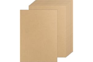 Acidea MDF-Holzplatte zum Basteln, A3-2 mm dicke MDF-Platten, 42 x 30 cm, mitteldichte Faserplatte, unlackiertes Holz, Masonitplatte, leere Hartfaserplatten, Spanplatten für Heimwerker, Malerei,