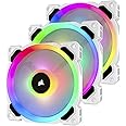 Corsair LL120, LL Series, 120mm Dual Light Loop RGB LED, PWM, à flux d'air élevé Ventilateur (Pack Triple avec module Lightin