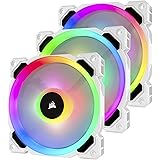 Corsair LL120, LL Series, 120mm Dual Light Loop RGB LED, PWM, à flux d'air élevé Ventilateur (Pack Triple avec module Lightin