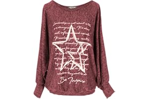 Emma & Giovanni - Sudadera Oversize con Estampado de Estrellas - Mujer