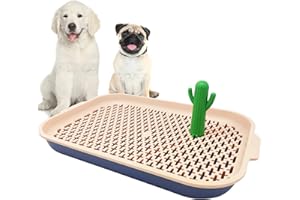 BPS BUENA PET SHOP BPS BPS-5573RS Bac sanitaire pour chiens remplaçable pour dressage de toilettes d'intérieur pour animaux de compagnie 2 tailles M/L (M, rose)