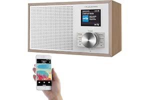 VR-Radio digital DAB+-radio DOR-220 med 2,4" färgdisplay, Bluetooth och trähölje