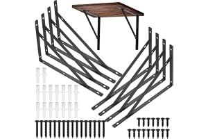 8 st kraftiga väggmonterade triangelhyllfästen, 30 x 18 cm | 90-graders vinkelstödfästen, hårdvarutillbehör för vardagsrum, s