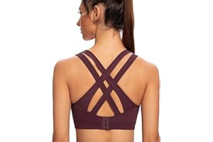 AGONVIN Sujetador Deportivo para Mujer Acolchados para Mujer Espalda Sexy De Alto Impacto