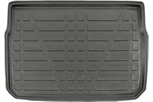 J&J AUTOMOTIVE | Tapis De Coffre sur Mesure pour C3 Depuis 2017 Noir Antidérapant Bord Haut Toutes Saisons Adapté Animaux de Compagnie