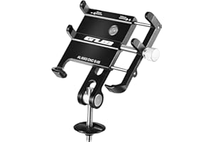 GUB Aluminium Handyhalterung Fahrrad am Vorbau für 28,6mm Gabel - 3,5–7 Zoll Handyhalter fahrrad Handyhalterung für Fahrrad , Rennrad, Mountainbike, Smartphone Halterung Fahrrad für iPhone Samsung