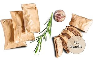 ‎BÜFFEL BILL BÜFFEL BILL Büffel Königsmaultaschen 3x400g | Maultaschen gefüllt mit aromatischem Wasserbüffelfleisch, Kräutern & Gewürzen I Für Pfanne, Grill & Brühe