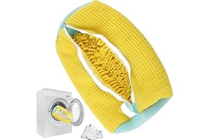 EEPLUYTY Sacchetti Per Lavare Scarpe In Lavatrice, Sacchetti Per Scarpe Lavanderia, Sacchetto Per Il Lavaggio Delle Scarpe Con Cerniera, Adatto a Tutte Le Scarpe e Taglie, Protegge Le Scarpe (giallo, 1)