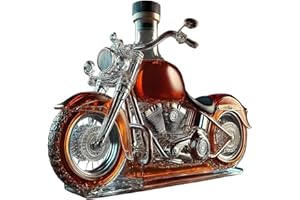 GENÉRICO Decantador De Whisky De Motocicleta, Botella Vino Whisky Motocicleta De Vidrio, Decantador Whiskey Licor Moto Vintage, 2025 Dispensador De Vino Whiskys Motocicletas, Para Hombres Whiskys Regalo