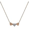 Radley Hello Love Ladies Rose Gold Adjustable Silver centre heart Necklace. Fun Giftable Postcard & Envelope Packaging. one size