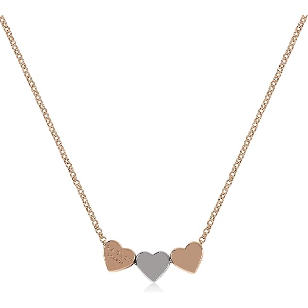 Radley Love Letters Sterling Silver Plated Heart Locket Necklace