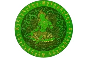 JUANXIAN Feng Shui amulet naklejka zielona Tara naklejka na okno naklejki do dekoracji wnętrz w5307