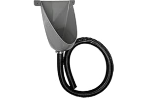 Agande Pisuar z tworzywa sztucznego, prosty i bezwodny, z wężem i zaciskiem do węża, na kemping, do ogrodu, piwnicy, na plac budowy, WC, wyprodukowano w Europie