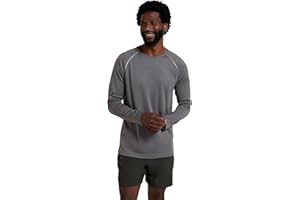 Mountain Warehouse Endurance Mens Top – Long Sleeves, Quick Dry T-Shirt, Highly Breathable Tee, UPF50 Protection Tee Shirt – for, Travelling, Walking, Gym