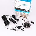 BOYA by-M1 Lavalier Microphone for iPhone with Free Windshield for Smartphones Mobile Phone DSLR Cameras PC Interviewing Vlogging Livestreaming