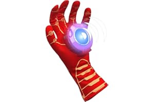 Yapartifa Superhero Costume Gloves for Kids – Light Up & Sound Effects Role Play Gloves | Iron Style Cosplay Accessories | Halloween, Christmas Dress-Up Toy Gift for Boys & Girls (Ages 3-12)​