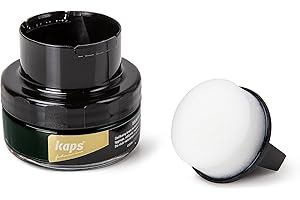 Kaps Crème De Chaussure Avec Applicateur D'Éponge, Soin Intensif Du Cuir Et Nourrissante, Crème De Cirage Pour Maroquinerie, Delicate, 70 Couleurs