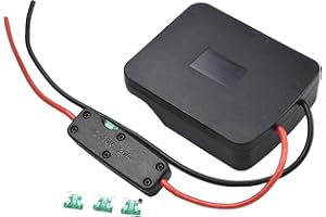 EXTRWORY 1 Stück Team Lithium Batterie Leistung für PARKSIDE X20V TEAM mit Sicherung und Schaltstromanschluss, Silikon-Kupferdraht