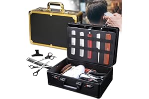 Acesunny Barber - Borsa per il trasporto per tagliacapelli, organizer per parrucchieri, con borsa per il trasporto, colore: nero