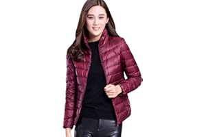 Pengniao Plumas Mujer Ligero Plumiferos Ligeros Mujer Abrigo Plumas Ultralight Plumon Chaqueta Plumifero Corto Fino Abrigos Señora Chaquetas Invierno Cazadoras Chaquetones Casacas Tallas Grandes