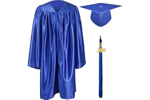 GraduationMall Examen Keps och Klänning för Barn 2026 Glänsande Förskola Barnkammare Kindergarten Examenshatt 12 Färger
