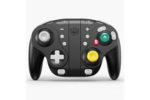 NYXI Controller Wizard Gamecube ricaricabile per Switch, controller Gamecube wireless con joystick ad effetto Hall, programmabile, trigger meccanico, giroscopio a 6 assi, Turbo e vibrazione