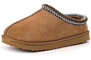 Fallzor Hausschuhe Damen Warme Winter Slippers Haus Komfortable Mules mit Weichem Faux Lammfell Futter Rutschfeste Pantoffeln Indoor Outdoor