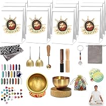 Set di 6 sacchetti regalo pirata, per compleanno, per pirati, per bambini, per feste di compleanno, per caramelle, regalini, bomboniere