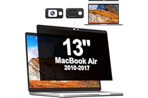 MAMOL Magnétique Filtre de Confidentialité pour MacBook Air 13 Pouces(2017-2010), Amovible Ecran Confidentialité, Anti Espion Protection écran pour Macbook Air 13 Pouces(A1369/A1466), Film Protection Ecran
