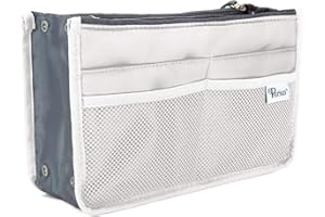 Periea Chelsy Handbag Organiser Insert (White, Small)