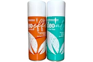 HOME PRO Kit 2 Spray Igienizzanti - Deo Aloe e Deo Effe - Deodorante Multiuso per Tessuti e Ambienti, Elimina Odori, Salvatessuti Professionale - 2x400ml - Made in Italy