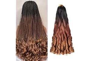 LIANLIAN French Curl Braiding Hair 8 Pack Loose Wavy crochet braids hair extensions 14 inch Deep Wave French Curly Braiding for expression extension braiding Pre Stretched Braiding Hair