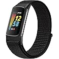 Runostrich Sport Loop nylonarmband kompatibelt med Fitbit Charge 5-band, justerbar andningsbar ersättning mjuk nylon klockarm