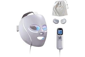‎SHARK Shark CryoGlow LED-Gesichtsmaske, Kühlung der Augenpartie, Anti-Aging, Hautklärung, rote/blaue LED, Infrarot-Maske, USB-C, Fernbedienung, Aufbewahrungstasche, Riemen, Kühles Lila FW312EUPL