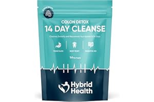 Hybrid Health Colon Cleanse | Rapid 14 Day Detox Supplement for Men & Women | Gut Health | Non GMO Gut Cleanse