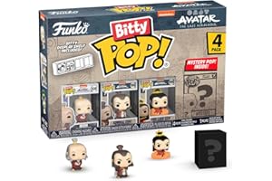 Funko Bitty Pop! Avatar: TLA - Iroh 4PK - Iroh, Admiral Zhao, Firelord Ozai Y una Minifigura Misteriosa Sorpresa - 0.9 Inch (2.2 Cm) - Avatar: The Last Airbender - la Leyenda de Aang Coleccionable