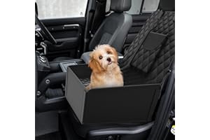 Pekimu Robust Dog Car Seat - Reinforced Walls Protection Car Dog Seat for Small to Medium-Sized Dogs, Waterproof Booster Seat for Back and Front seat and Suitable for All Cars, Suvs, Trucks.