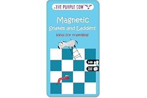 PC THE PURPLE COW The Purple Cow PC36TGSNA Magnetic Snakes and Ladders Travel Game
